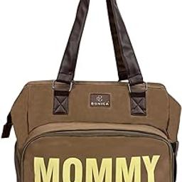 BONICA Diaper Bag for Moms, Mother Daiper Bag, Maternity Bag, Mommy Travel Bag with Large 14-Compartment Storage, Insulated Pockets, Shoe Compartment, Waterproof Baby Bag | Leather Strap-image-94