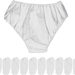 Disposable Women's Panties After delivery Periods Maternity Travelling Spa Body Massage Man/Woman Surgeries for Ladies Girls Adult's Panty White Free Size-24