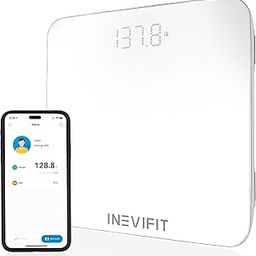 INEVIFIT Smart Bathroom Scale, Highly Accurate Bluetooth Digital Bathroom Body Weight Scale, Precisely Measures Weight & BMI (S-White)-image-47