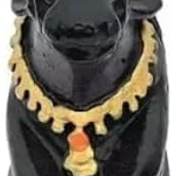 Black Polyresin Small Size Nandi Ji Maharaj Bull Statue Idol Murti For Home Shivling Puja Pooja Vastu Car Dashboard, Fantasy, 7.5 Cm, 3 Cm-image-72