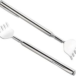 Bekin 2-Pcstelescopic Khujli Stick Back Scratcher With Long Handle Adjustable Backscratchers Telescoping For Women Men Pregnant Extendable Head Body Scratcher Retractable Over-Sized Bristled Scratcher-image-14