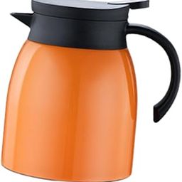 UJEAVETTE Thermal Coffee Carafe 1L Leakproof Teapot Jug for Hot Liquids Lemonade Water Orange-image-54