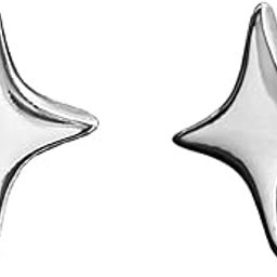 Stud Earrings for Women | Fashion Silver Stud Earrings for Girls | Silver Star Shaped Studs Earring | Birthday Gift for Girls & Women Anniversary Gift for Wife-image-85