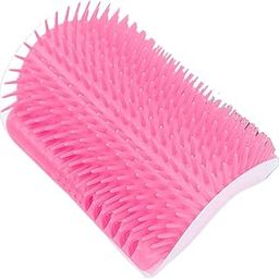Emily Pets Cat Self Groomer - Self-Cleaning Brush With Holder for Doors, Tables, Walls and Corners - Soft Silicone Comb for Cleaning and Hygiene of Pet Hair (Light Pink)-image-34