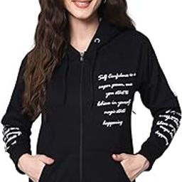 � Women's Fleece Winters Hoodie Sweatshirt Zipper with Pockets (Flee27 Series)-image-84