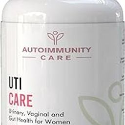 Autoimmunity Care: UTI Care - Women’s probiotics for optimal urinary and vaginal microbiome | Cranberry extract, D-Mannose, Lactobacillus Acidophilus, Lactobacillus Rhamnosus, Lactobacillus Crispatus, Lactobacillus Gasseri, Lactobacillus Jensenii | For Women's Urinary & Vaginal tract microbiome, Gut and Immune health | 60 capsules-15