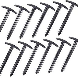 GOOHOCHY 20pcs Windproof Ground Nails for Tents Lightweight High Strength Tent Pegs for Camping Beach and Grassland Use Easy to Insert and Secure Soil-image-37