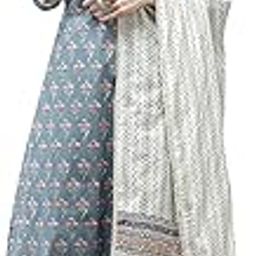 Women Printed Cotton Straight Kurta & Palazzo With Dupatta-43