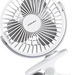 Bajaj Pygmy Mini Fan 110MM | USB Charging | Multi-Clip Function | Rechargeable | 4-Hr Back-up | Silent Operation | Longer Battery Life | Energy Efficient | Portable【White】-14