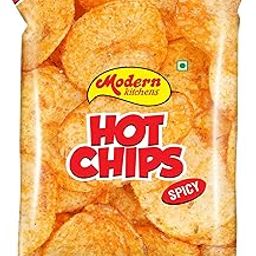 Modern Kitchens Hot Chips Spicy - 100g | Crunchy Potato Chips with Chilli, Coriander & Cumin | Spicy Snack for Parties & Cravings-image-71