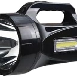 GLOBEAM 9900 Kisan Rechargeable Torch with Side Emergency Light 7000 mAh Battery with Long Range Distance Light for Kisan, Farmers, Villagers, ABS Plastic-0
