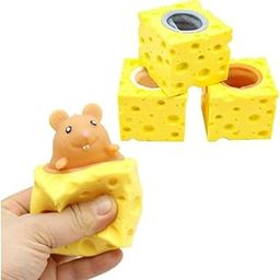 Raamesht Cheese Mouse Squeeze Pop Toys, Squishy Stress Relief Toys, Set of 3, Birthday Return Gift-image-54