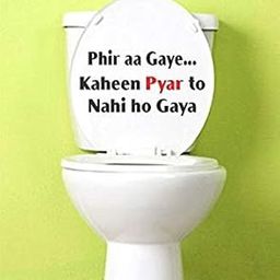 Decals Sticker Creativity ® Funny Toilet Seat Rectangular Sticker - Standard-image-20