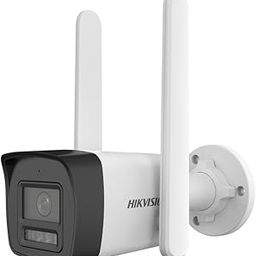 HIKVISION 4MP Smart 4G Hybrid Light Fixed Bullet CCTV Camera | Human & Vehicle Detection | Support 4G LTE(Nano SIM)| 2Way Audio | Storage upto 512 GB(SDcard slot) | Water Resistant |DS-2CD1043G2-LIDUF-8