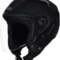 STUDDS Vogue ISI Certified Open Face Motorcycle Helmet for Men and Women with Clear Visor-15