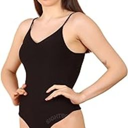 SKIMS MICROFIBER RUCHED FRONT SLEEVELESS SNAP BUTTON BOTTOM ULTRA SOFT CUDDLE ACTIVE/CASUAL BODYSUIT FOR WOMEN-image-102