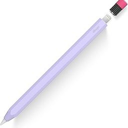 elago Classic Pencil Case Compatible with Apple Pencil 1st Generation Cover Sleeve, Classic Design, Perfect Grip, Protective Skin, Premium Silicone [Lavender]-31