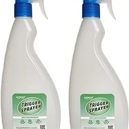 ALTRUIST Flat Spray Bottle for Liquid Sprayer 750 ml Double-Shot Trigger Plastic (Aqua) For Sanitizer, Liquid, Fogging, Room Spray, Garden Spray, Saloon, Glass Cleaning (Pack of 2) (White)-image-50