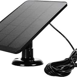 Solar Panel Camera Charger, 10W Nest Video Doorbell Solar Panel Charger, with IP65 Waterproof, for Doorbell 2K Camera Video Doorbell (CSP4W-O-B)-image-53