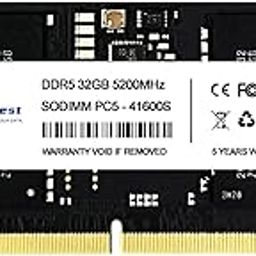 ByteFest DDR5 RAM 32GB 5200MHz PC5-41600 CL42 1.1V SODIMM On-die ECC 262-Pin Laptop/Notebook RAM Memory Modules-13