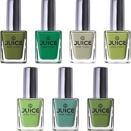Juice High Gloss, Long-Lasting Nail Paint Combo - MEHANDI COLLECTION (GO GREEN) Pack of 7, 11ml Each-picture-56