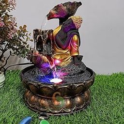 octpous venom Decorative Water Fountain for Home Décor, Office, Indoor & Outdoor, Garden, Puja Room, Vaastu, Reception, Spa, Gifting (Black & Gold)-image-72