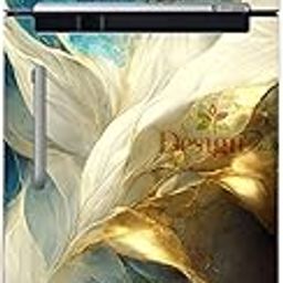 DesignDecor Vinyl 3D Flower Fridge Sticker, 24x60 cm, Marble Texture, Double Door Refrigerator (Multi)-image-80