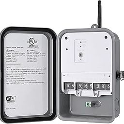 DEWENWILS Outdoor Smart Wi-Fi Outlet Box, Heavy Duty 40A 120-277 VAC 2HP Wireless Controller Timer Switch for Pool Water Heater SPA, Compatible with Smart Phone, Alexa, Google Assistant, UL Listed-8
