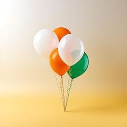 BLOOMS MALL 101 Pcs Tricolour Party Balloons Set, White Orange Green, Helium Quality Latex Independence Day Special Balloons Decoration Item Celebrations | Republic Day Decoration Baloons-image-2