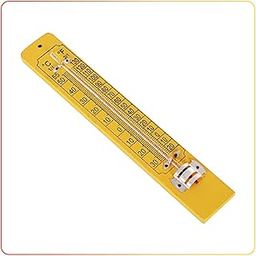 Vijay Surgical Wall Thermometer 10 Inch [25cm] length on Wooden, range lies between [-30 to +60 Degree Celcius, Wall hanging Analog type.-24
