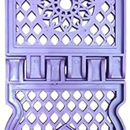 Foldable Plastic Rehal/Holy Book Stand – 13 Inch (33 cm) | Lightweight & Durable | Elegant Design – Purple (Umaima 2nd)-image-18