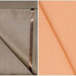 Men's Premium Paint (PV) & Semi Lenan Cotton Unstitched Fabric (Brown -1.20 meter & Orange-2.25 Meter)-image-16