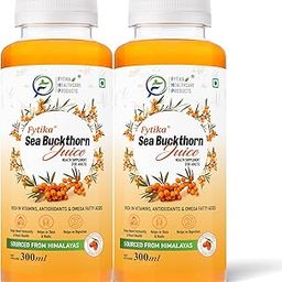 Fytika Himalayan Seabuckthorn Berry Juice – 300ml | Rich in Omega 3, 6, 7, 9 & Vitamin C – Boosts Immunity, Skin Glow & Heart Health | Natural Herbal Juice (Pack of 2)-image-33