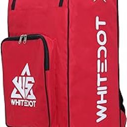 WHITEDOT SPORTS Dot 2.1 Duffle Backpack Cricket Kitbag for Junior Professional Cricket Kit Bag-Sports with Inside Bat Pocket (Red)-image-52