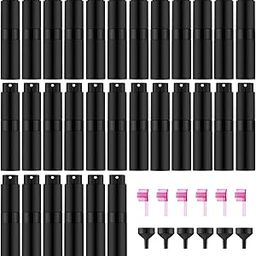 IRON BILL 30 PCS/8ML Portable Atomizer Perfume Bottles, Mini Empty Refillable Cologne Spraye Bottle, Pocket Travel Perfume Liquid Sprayer (Matte Black)-image-57