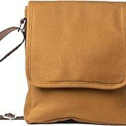 Canvas Sling Bag with Adjustable Strap Cross Body Travel Office Business Satchel Messenger One Side Shoulder Bag for Men & Women - Brown-image-15