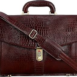 Leather Accessories 16 Inch Men's Leather Briefcase Leather Laptop Bag-picture-19