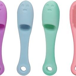 8Pcs Pore Cleaning Brush, Silicone Face Scrubber for Gentle Blackhead Removal, Soft Facial Brush with Purple Blue Green Pink Colors, Daily Deep Cleaning for Sensitive Skin-image-98