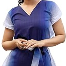 Regular Fit V Neck Printed Top with Trouser Co-ords Set with Elegant Design (1 Top 1 Pant 1 Belt)-0