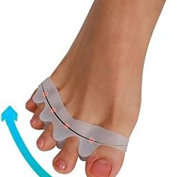 LICHTS®1 Pair Soft Elastic Toe Straighteners 5 Hole Silicone Gel Separators Bunion|Health & Beauty | Health Care | Foot Creams & Treatments-27