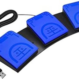 CALANDIS™ USB Triple Foot Switch Pedal Replaces Computer Mouse Programmable Footswitch Blue | Keyboards & Keypads | Keyboards, Mice & Pointers-image-66