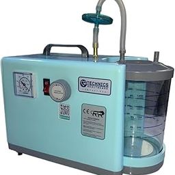 Technics Healthcare Portable Phlegm Suction Machine Unit with 1250 ml Jar for Home, Clinic, Dentist and Hospital with 1 Year Warranty(Made in India), CE certified by TUV Nord Germany.-image-25