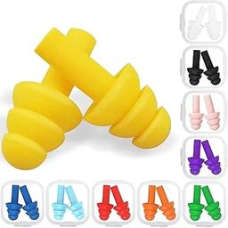 Hyzone Soft Ear Plugs For Noise Reduction For Sleeping - 5 Pairs, For Sleeping, Swimming, Snoring, Concerts, Airplanes, Travel Ear Buds Reusable Earbuds - 5 Pairs, Random Colour-22