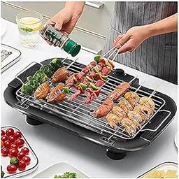 Whixant Smokeless Indoor/Outdoor Electric Bbq Grill & Tandoor for Home Electronic PAN with Power Indicator Light - BBQ Grill Tandoori Maker, Removable Water Filled Drip Tray - (2000 Walt)-image-47