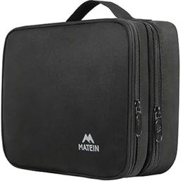 MATEIN Electronics Organizer Travel Case, Water Resistant Cable Organizer Bag for Travel Essentials, Tech Gifts for Men, Storage Bag as Accessories for Phone, Cord, Tablet, Black-image-78