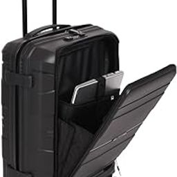 Momentous Black Cabin-20 inches with Padded Laptop Section Polypropylene Hardsided with TSA Lock and Wet Pouch Inside 8 Wheel Trolley Bag-image-14