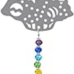 CALANDIS Rainbow Crystal Suncatcher Chandelier Prism Hanging Pendant Xmas Tree 50cm-image-17