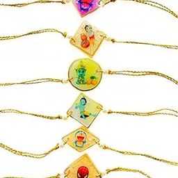 Handmade Customized Resin Rakhi For Brother | Rakhi with Shree Ganesha | Rakhi with Om Namah Shivay | Rakhi with Jai Shree Krishna | Kid's Rakhi (Total 4 Rakhi's in 1 Order)-23