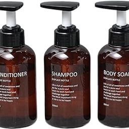 MERISHOPP Shampoo and Conditioner Dispenser Soap Dispenser for Shower Bathroom Kitchen 300ml-26