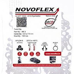 Novoflex Twist Clip Part No KK 3 Colour: Natural white (Pack of 100)-image-80